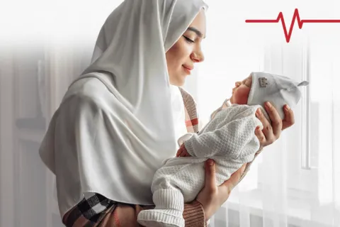 رعاية الأم والرضيع المنزلية