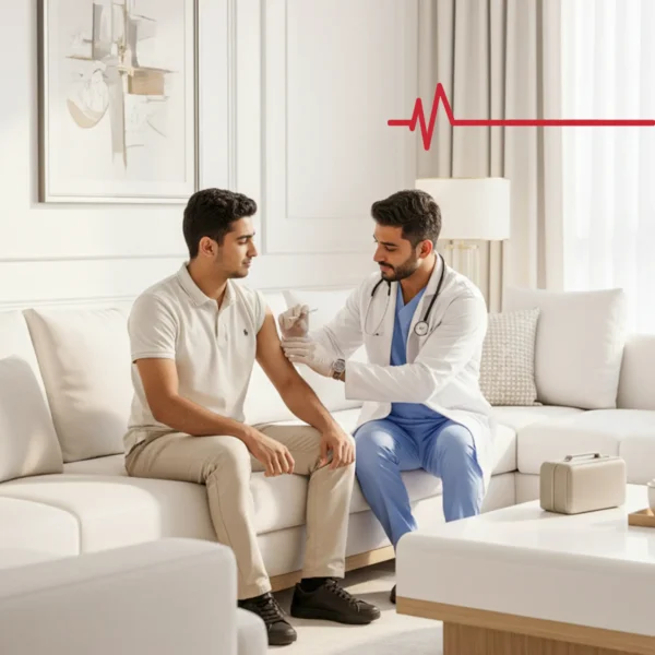 تطعيم منزلي - خدمة تطعيم الأطفال في المنزل