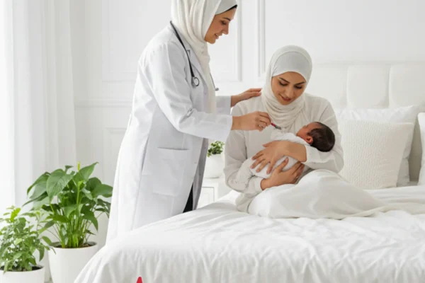 الدليل الشامل لرعاية الأم والرضيع المنزلية في الرياض