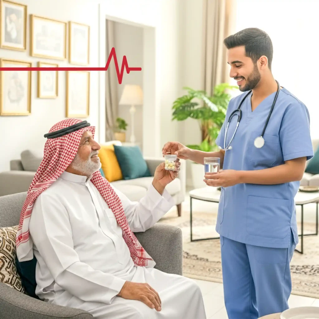 خدمة التمريض المنزلي