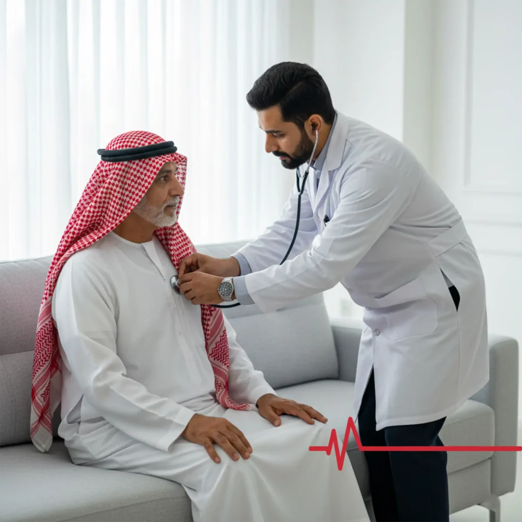 فحص قلب منزلي
